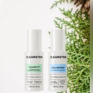 CLEARSTEM Clear + Clarify Duo Anti-Acne + Anti-Aging Skincare NEW